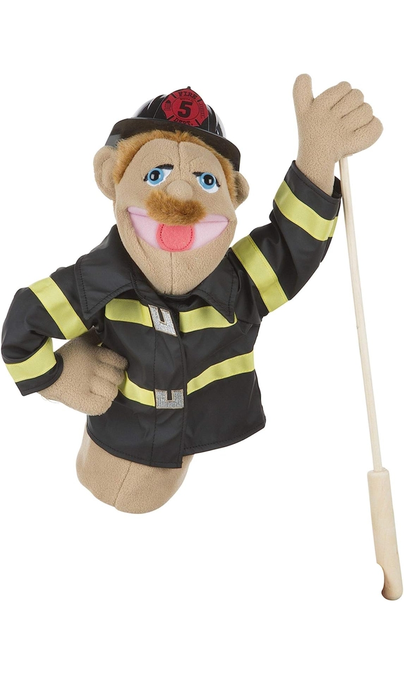 Melissa & Doug Firefighter Puppet - 35x18cm