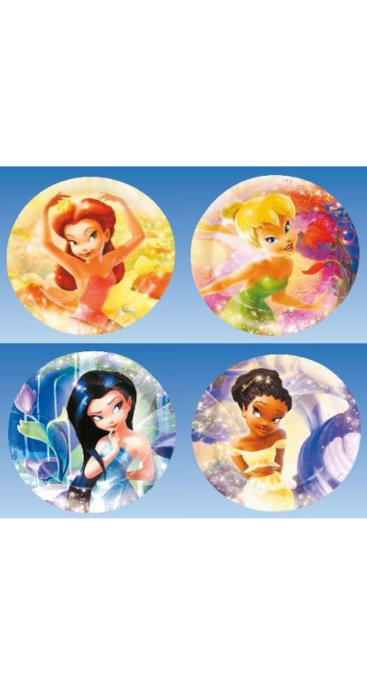 Disney Fairies Plates 23cm - 8pks