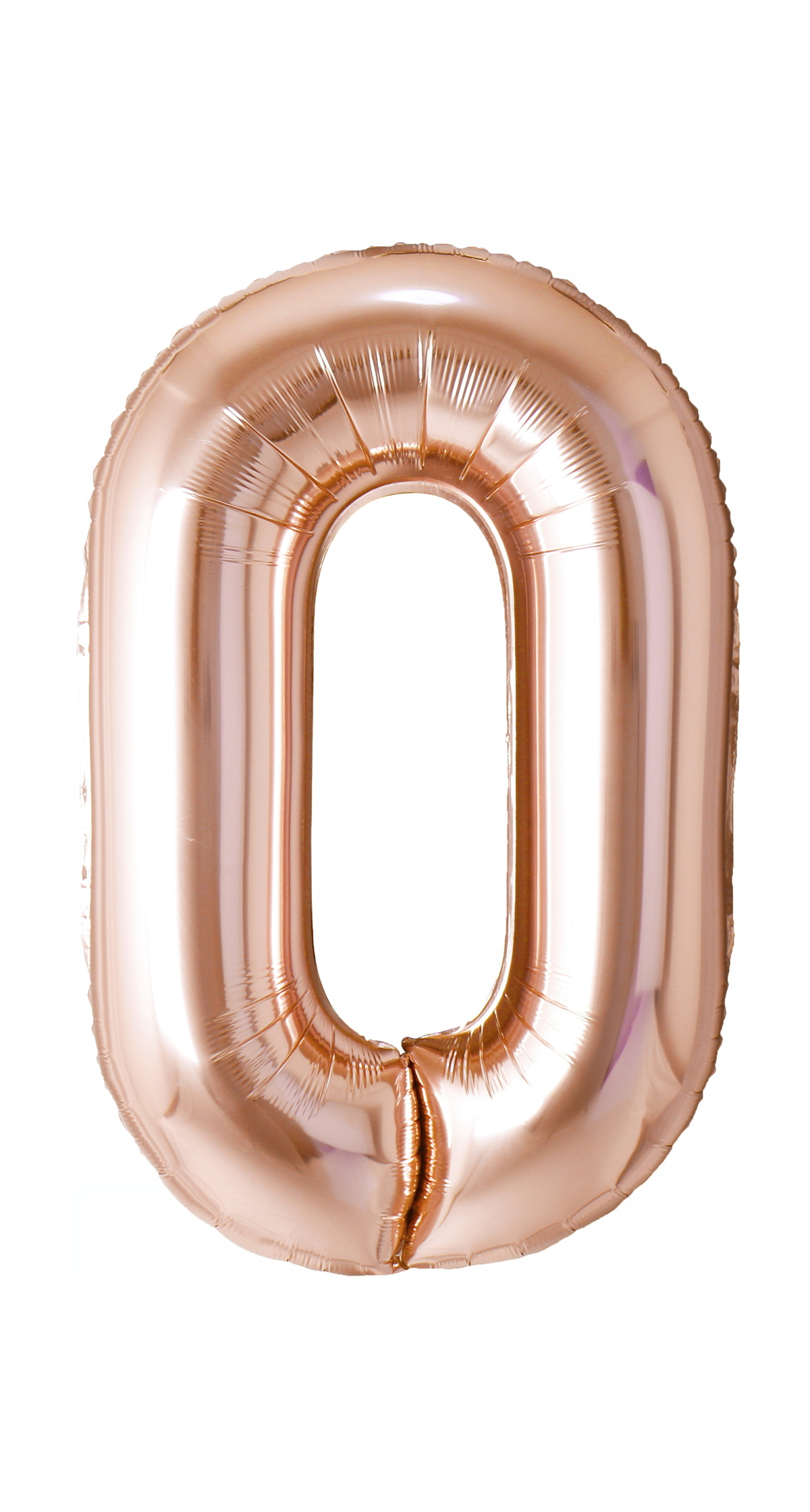 40 Inch Foil Balloon Number 0 - Champagne Gold