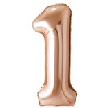 40 Inch Foil Balloon Number 1 - Champagne Gold
