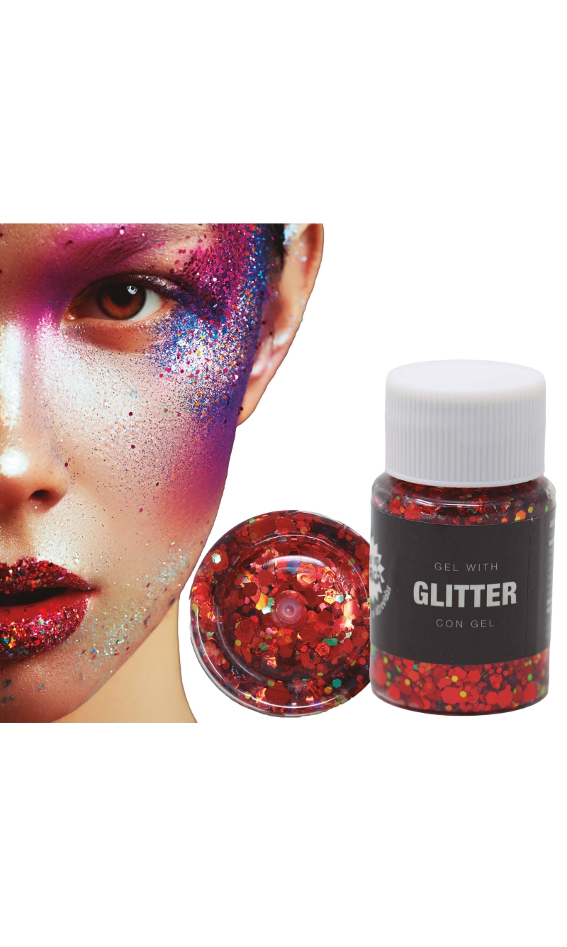Guirca Glitter Gel Pot 20g - Red