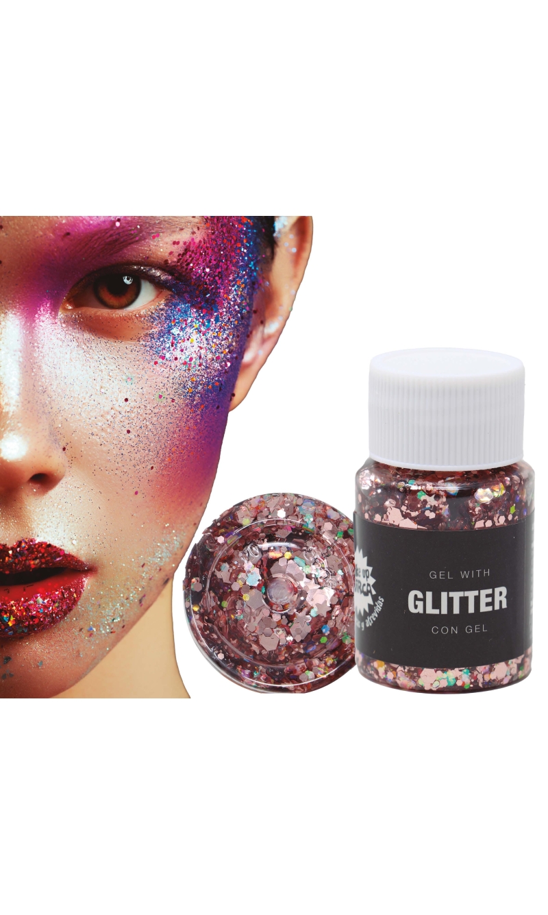 Guirca Glitter Gel Pot 20g - Rose Gold