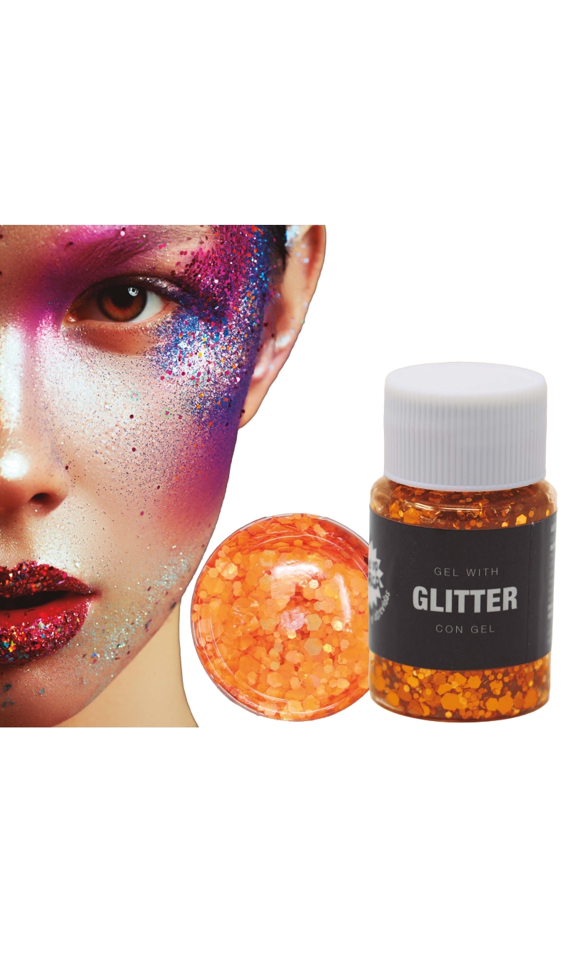Guirca Glitter Gel Pot 20g - Orange