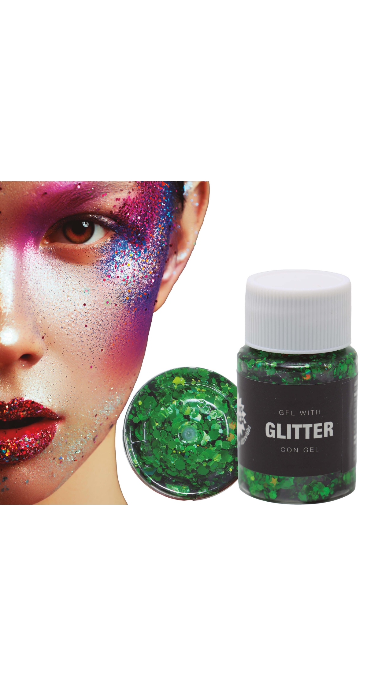 Guirca Glitter Gel Pot 20g - Dark Green