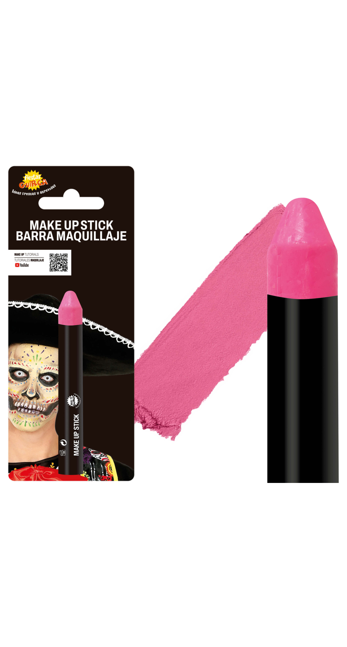 Guirca Face Painting Make-Up Stick 10g - Pink