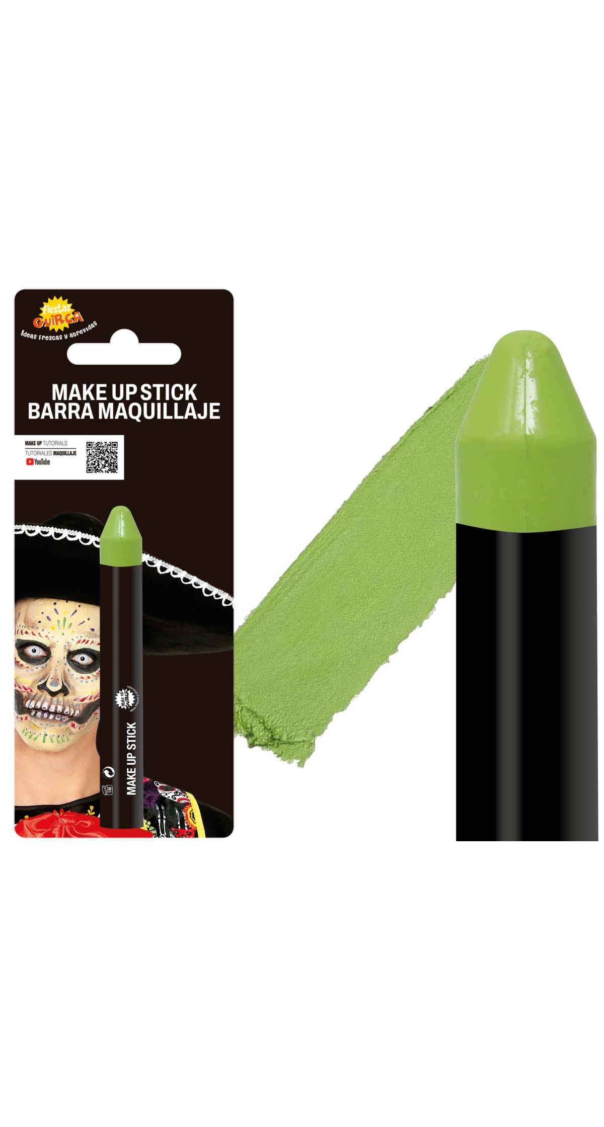 Guirca Face Painting Make-Up Stick 10g - Light Green