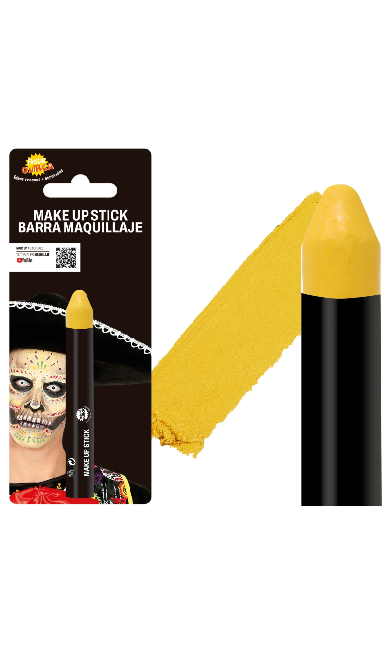 Guirca Face Painting Make-Up Stick 10g - Yellow