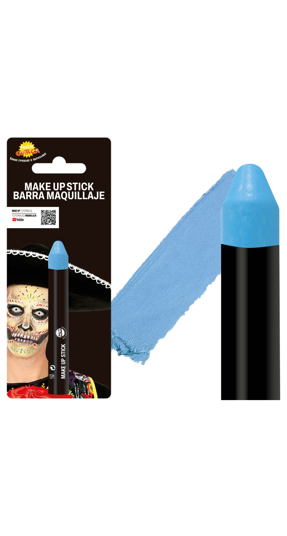 Guirca Face Painting Make-Up Stick 10g - Sky Blue
