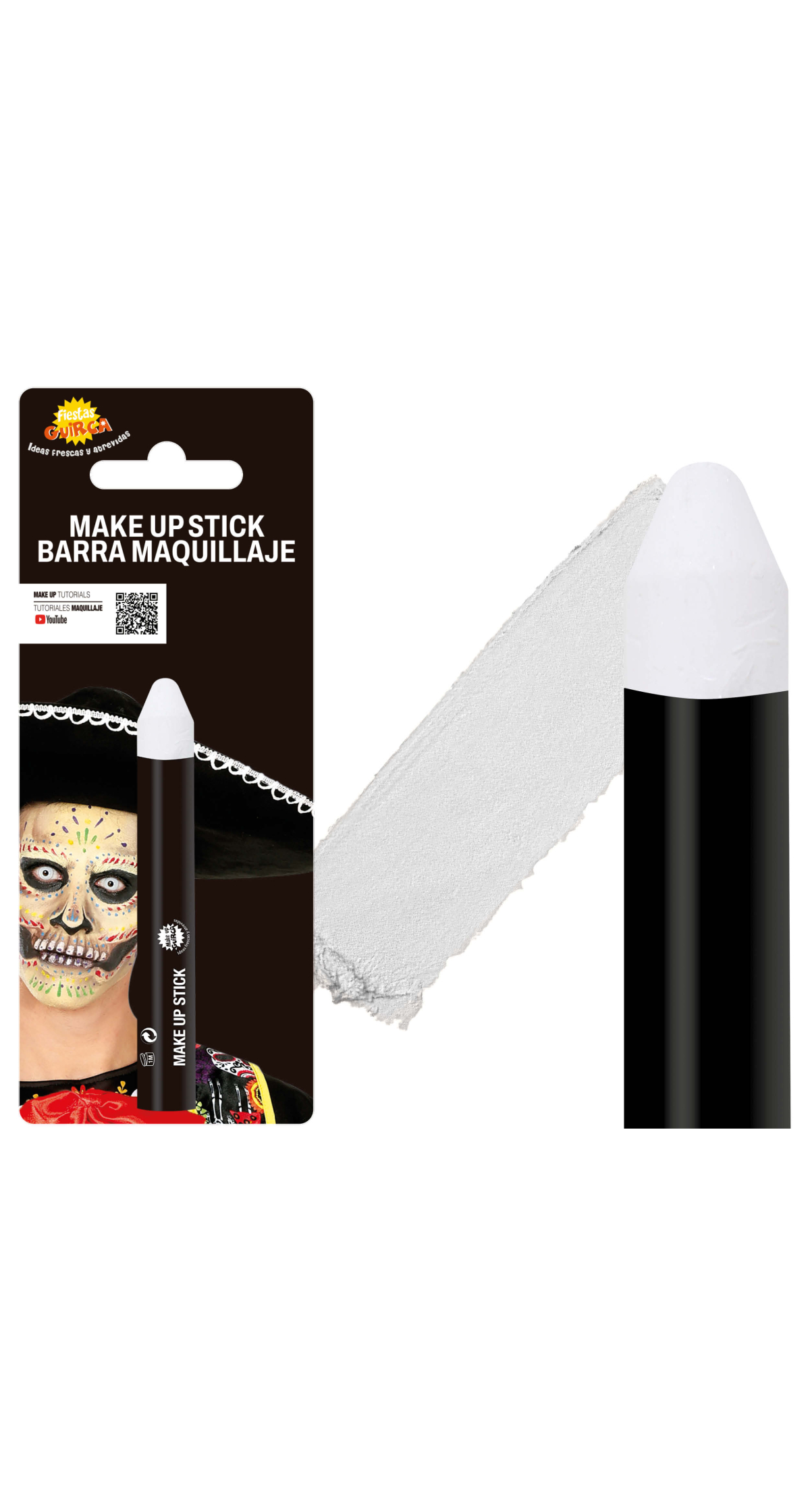 Guirca Face Painting Make-Up Stick 10g - White