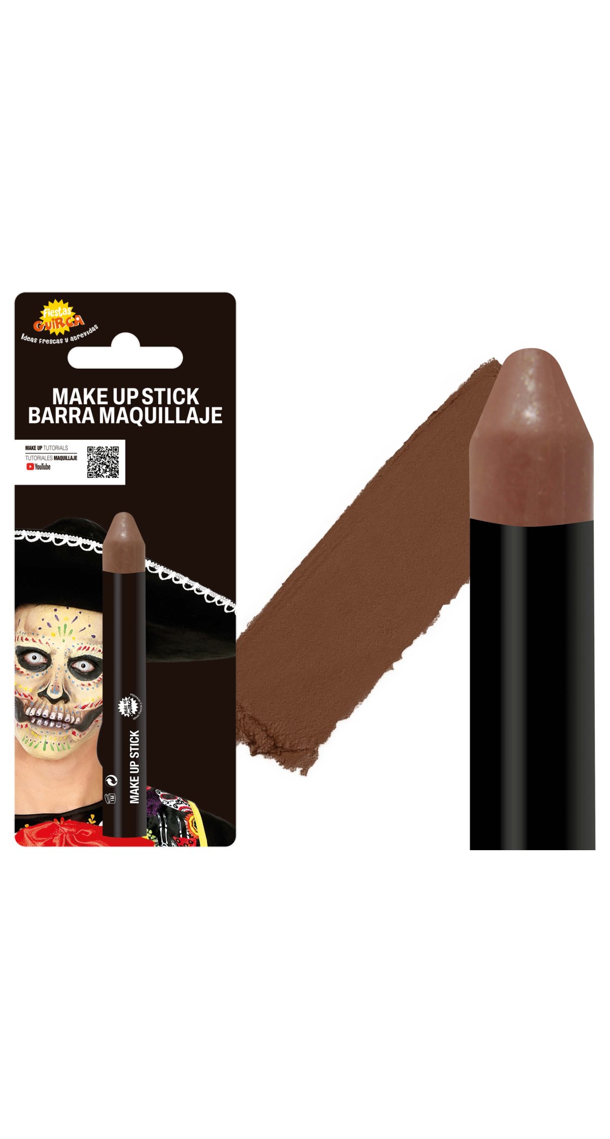Guirca Face Painting Make-Up Stick 10g - Brown
