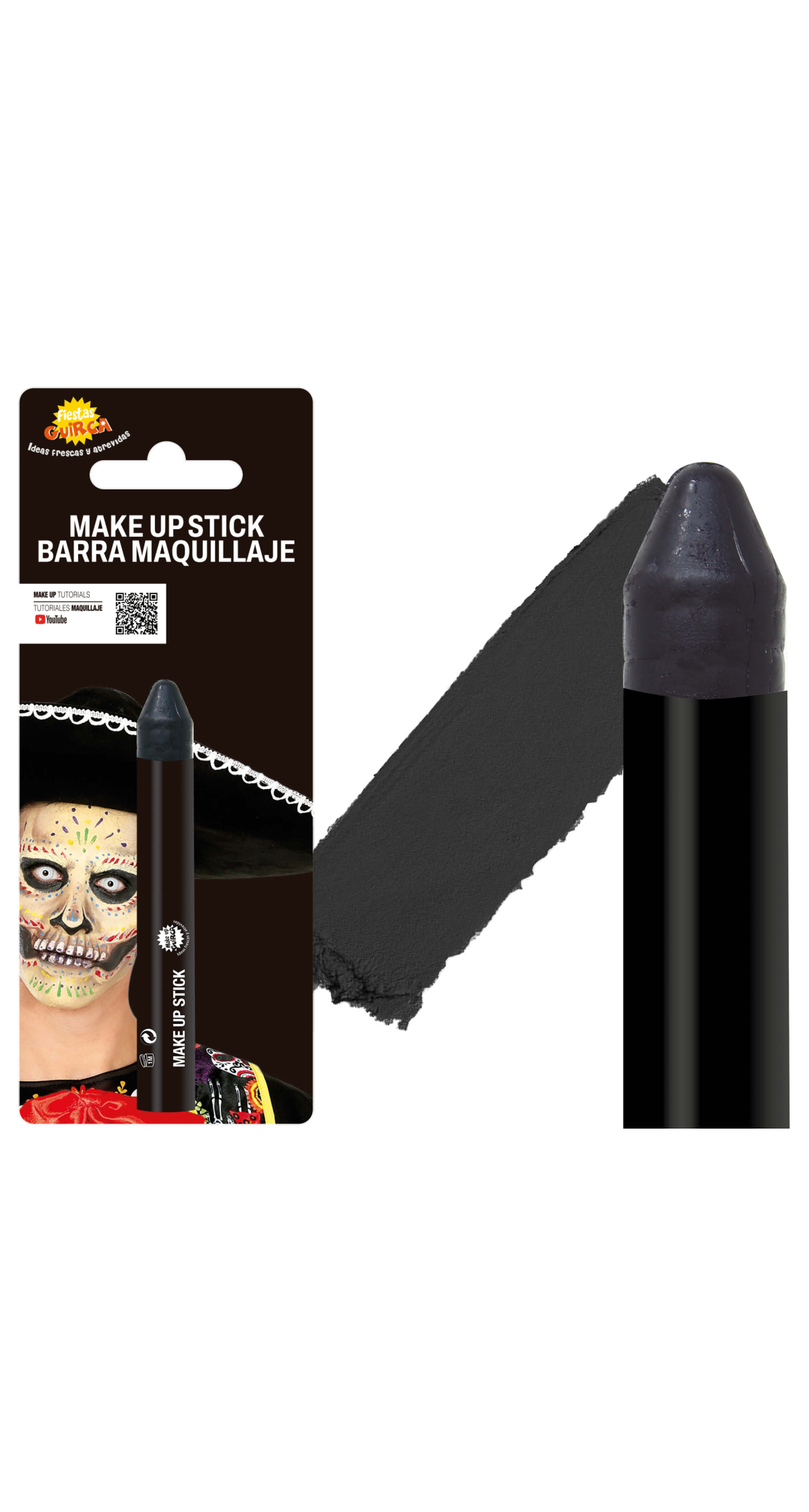 Guirca Face Painting Make-Up Stick 10g - Black