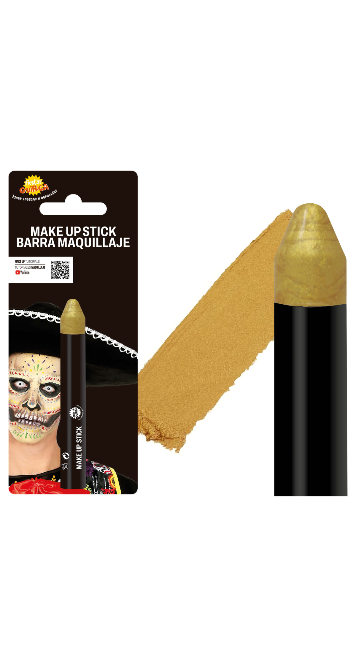 Guirca Face Painting Make-Up Stick 10g - Gold