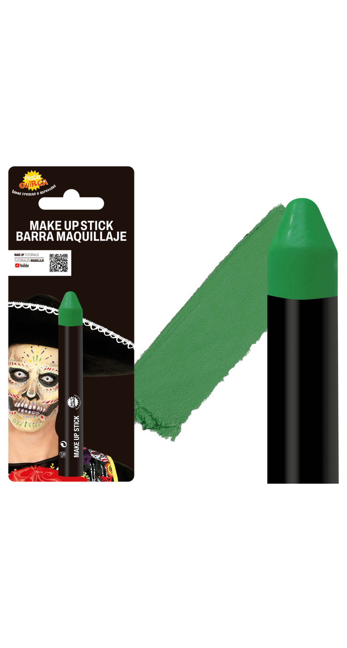 Guirca Face Painting Make-Up Stick 10g - Dark Green