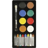 Guirca Face Painting Assorted Make-Up Palette (16x1.5g)