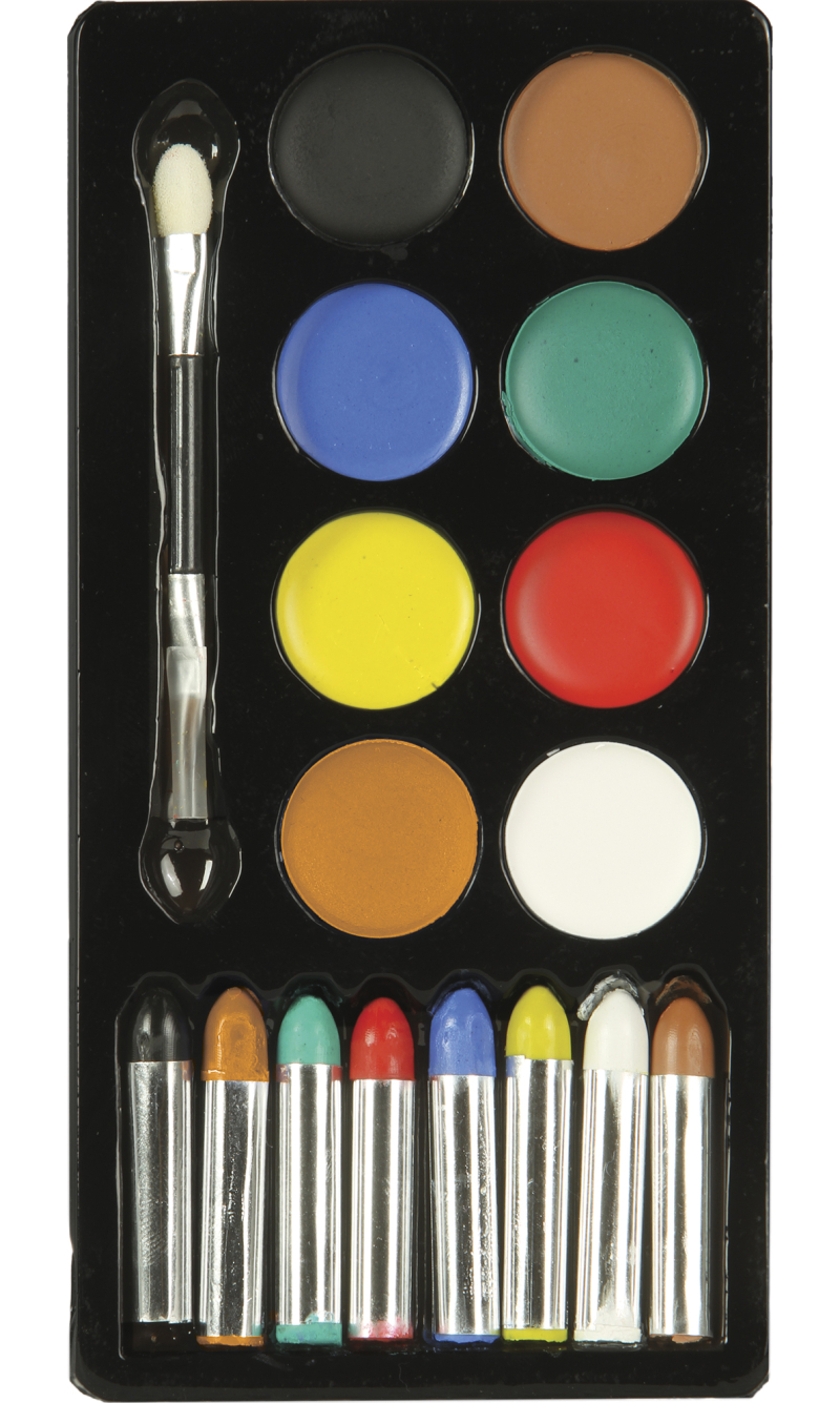 Guirca Face Painting Assorted Make-Up Palette (16x1.5g)