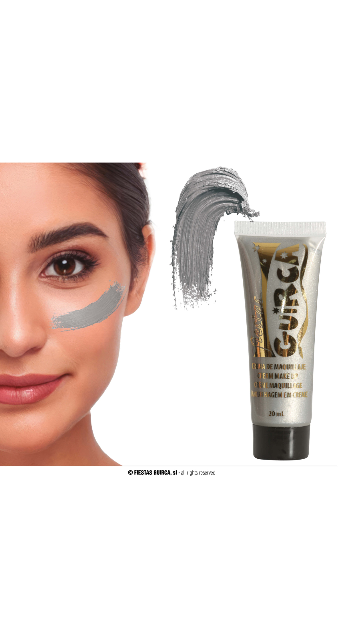 Guirca Cream Make-Up Tube 20ml - Silver