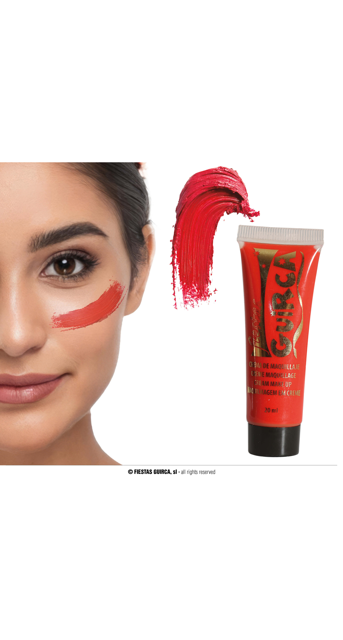 Guirca Cream Make-Up Tube 20ml - Red