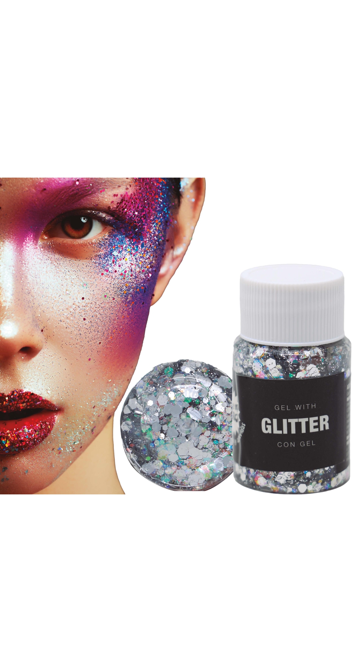 Guirca Glitter Gel Pot 20g - Silver