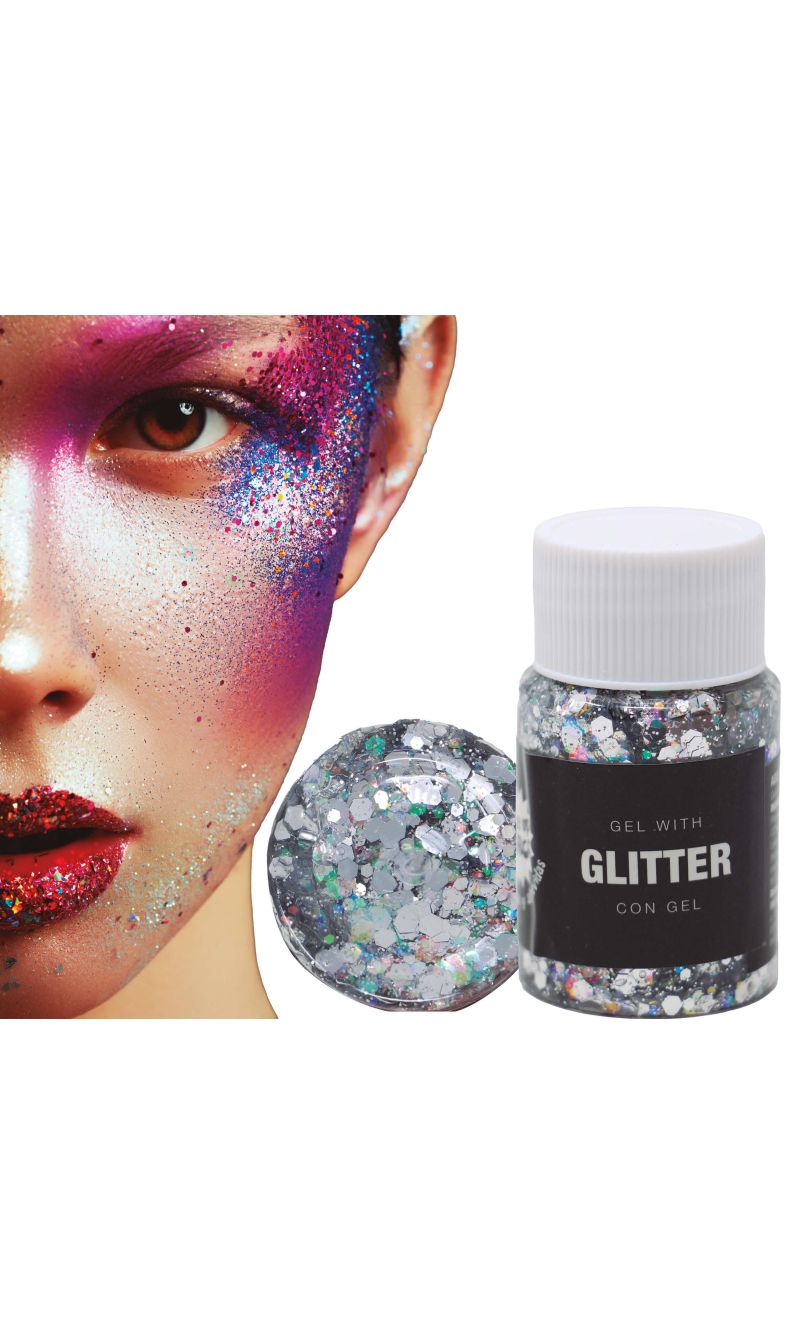 Guirca Glitter Gel Pot 20g - Silver