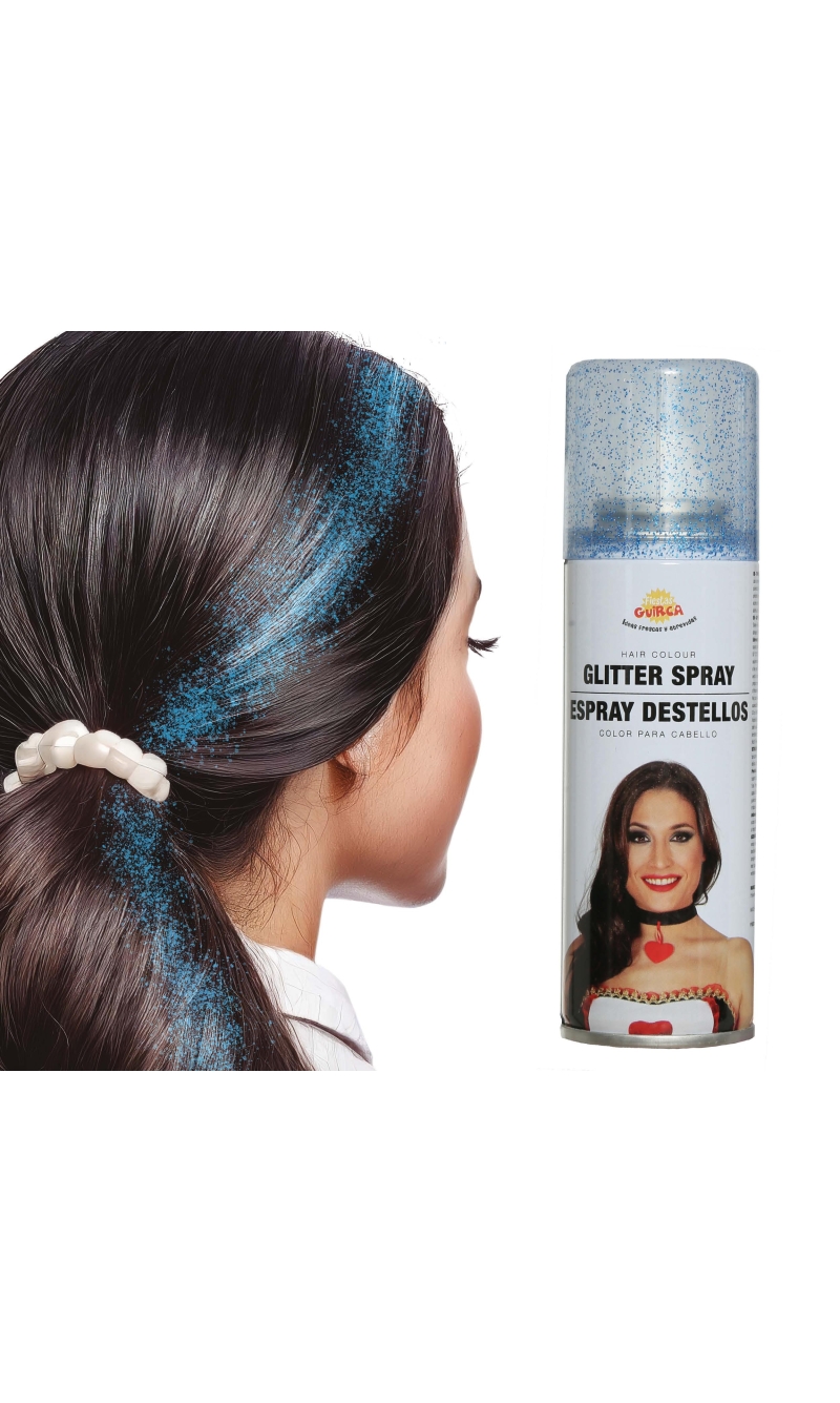 Sparkling Glitter Hair Spray 125ml - Blue
