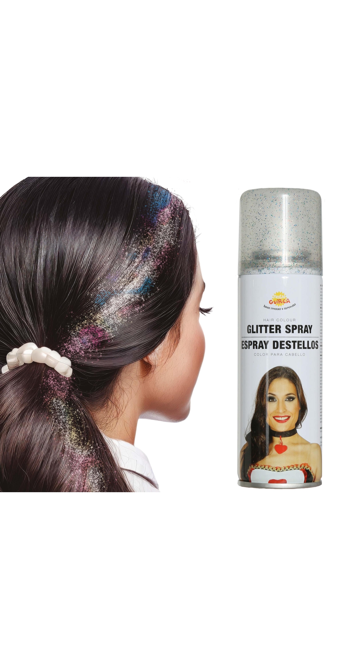 Sparkling Glitter Hair Spray 125ml - Multicolor