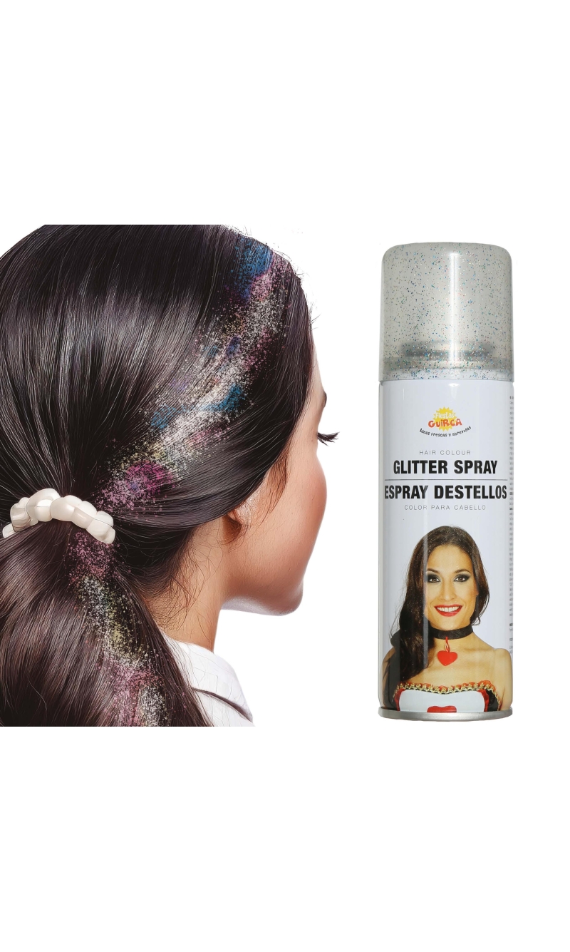 Sparkling Glitter Hair Spray 125ml - Multicolor