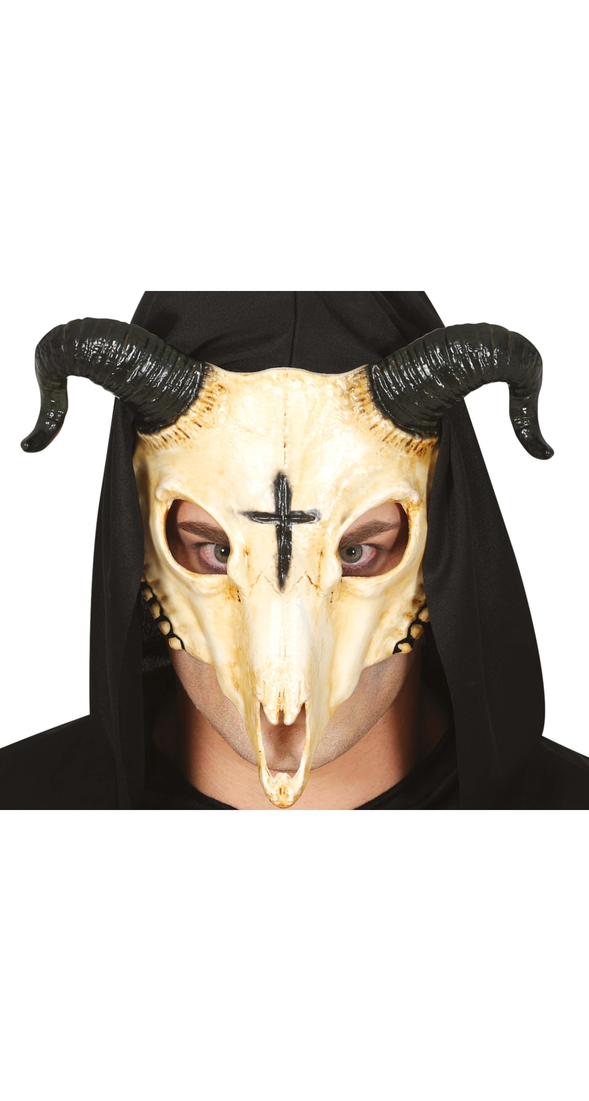 Halloween Ram Skull Mask - Adult One Size