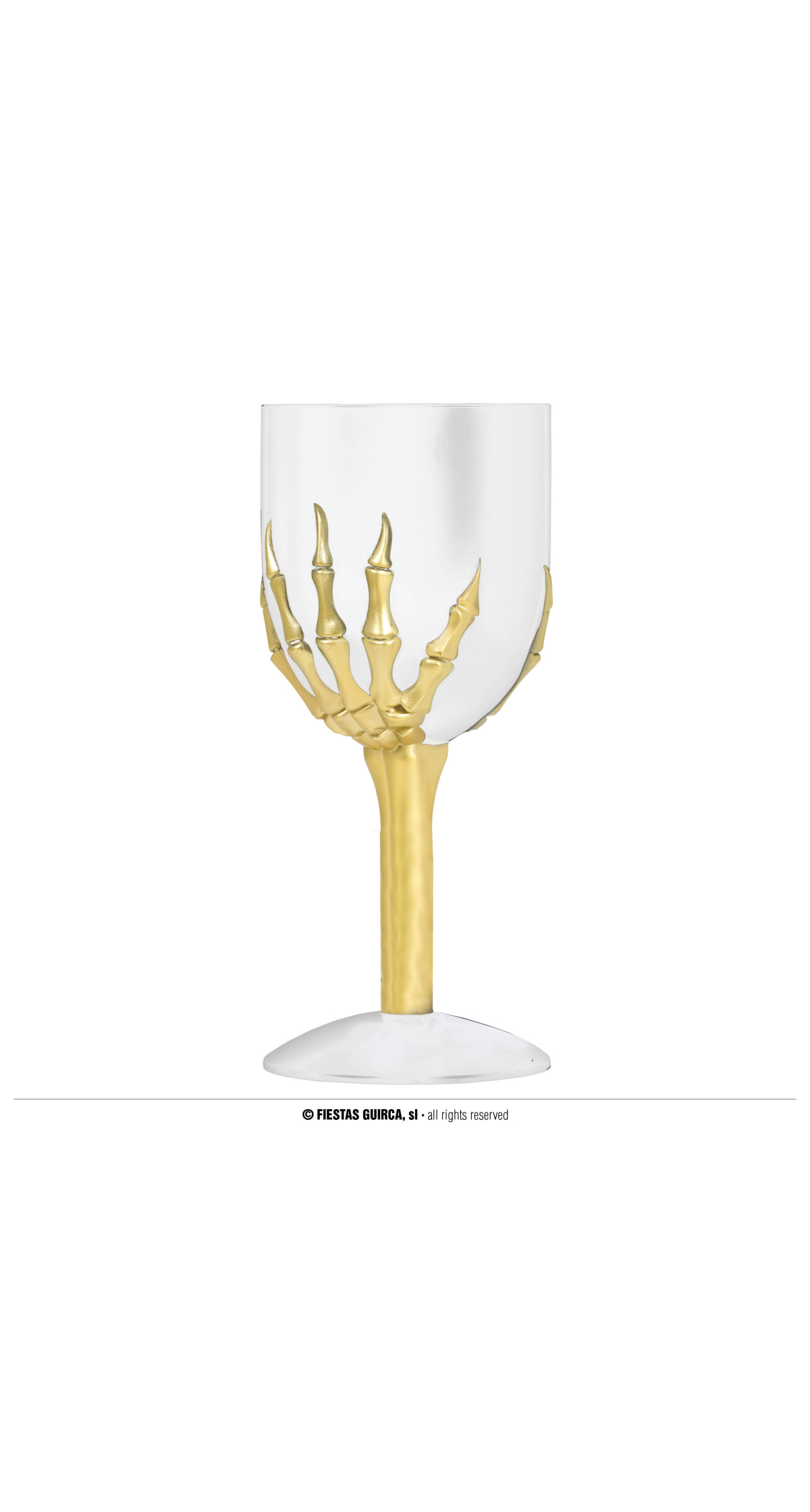 Halloween Wine Skeleton Glass - 18cm