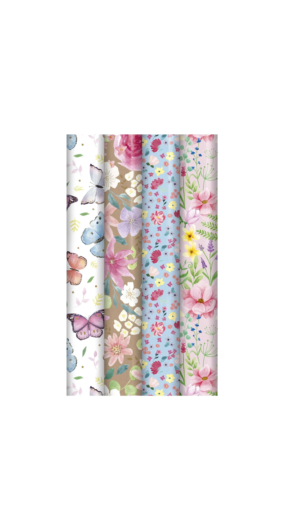 Gift Wrap Flowers & Butterflies Assorted- 3m