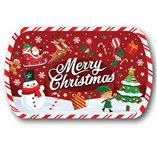 Merry Christmas Tray 39x24cm (PVC)