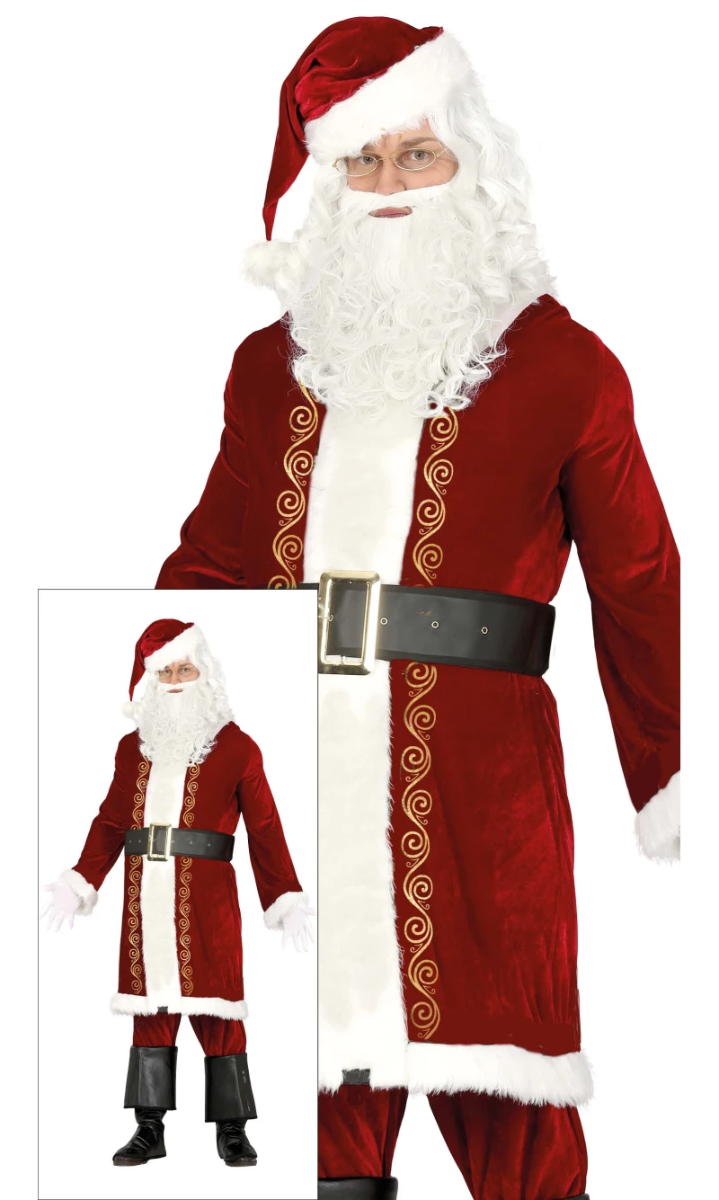 Deluxe Santa Claus - Adult Size Small (46-48)