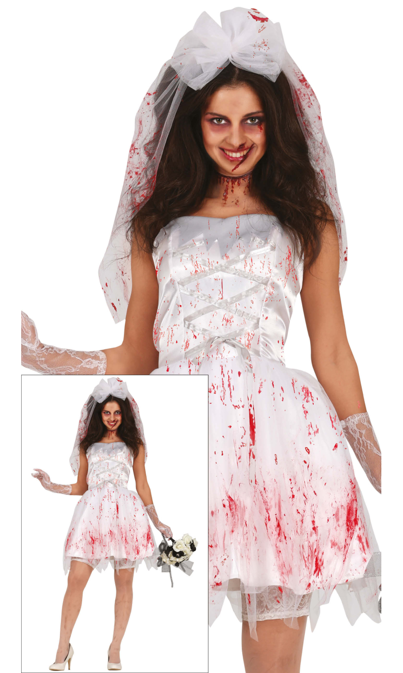 Bloody Wife Costume - Adult Size Medium (38-40)