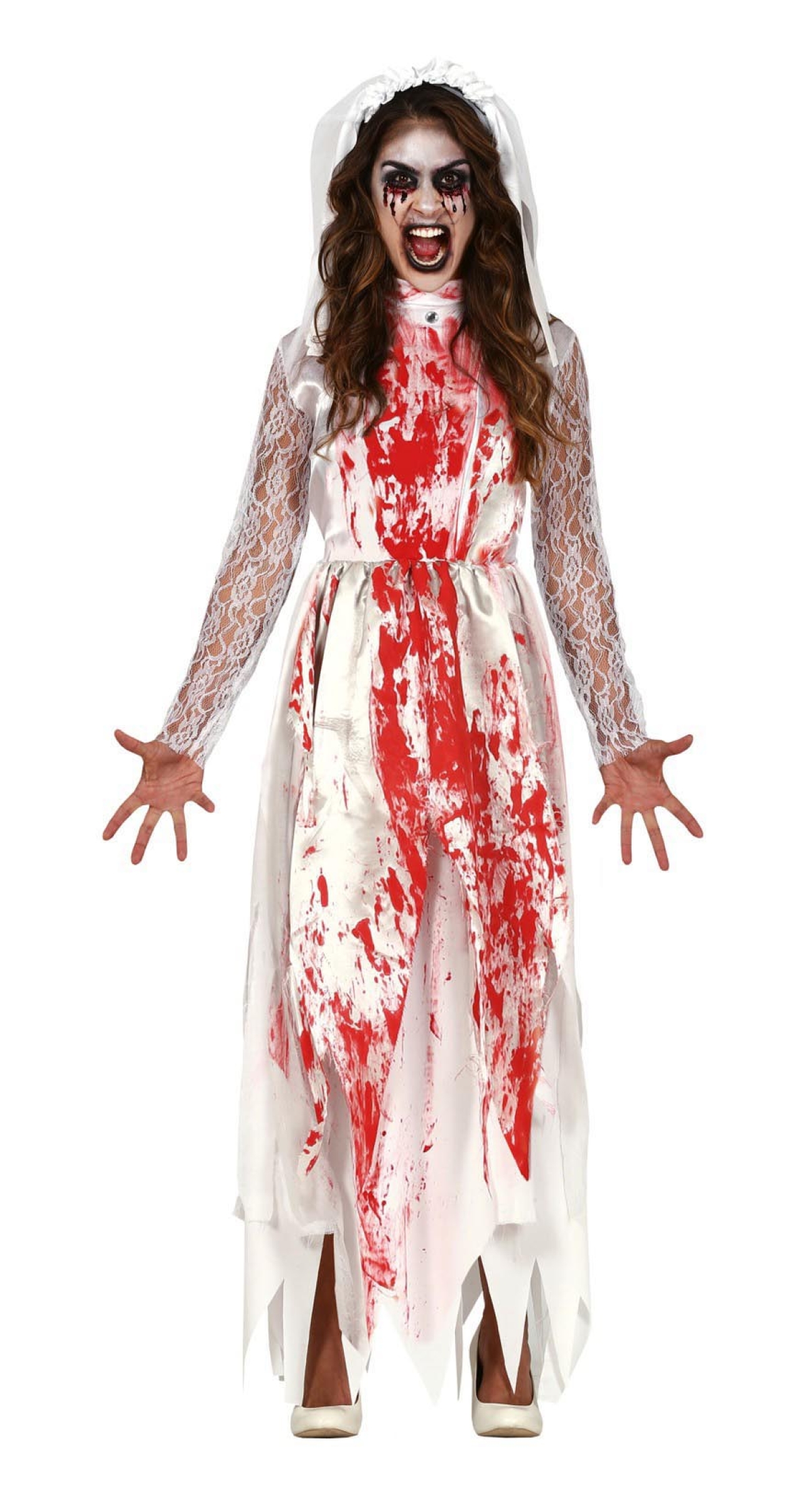 Bloody Bride Woman Costume - Adult Size Medium
