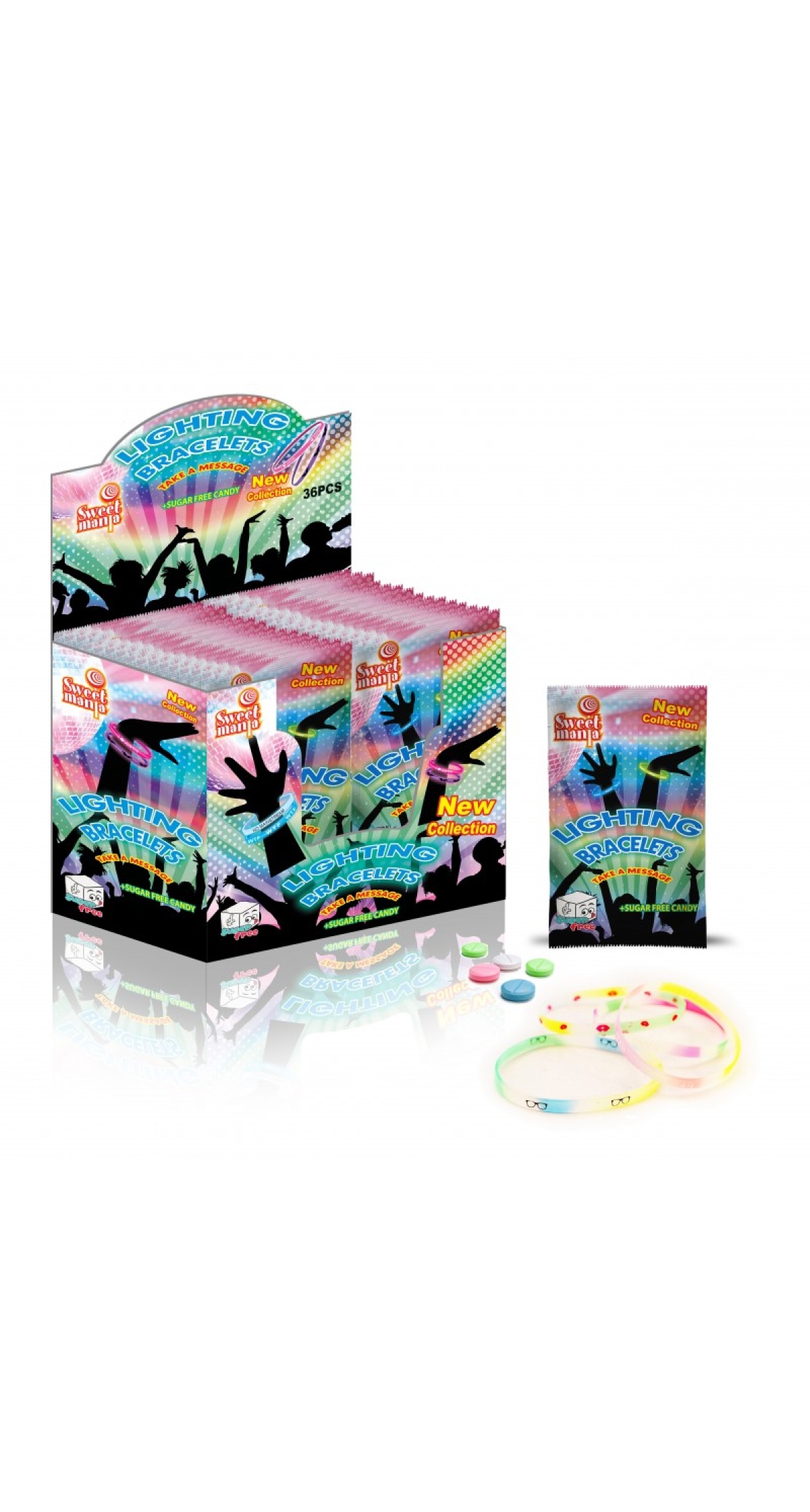Lightening Bracelet With Candy - 1pc