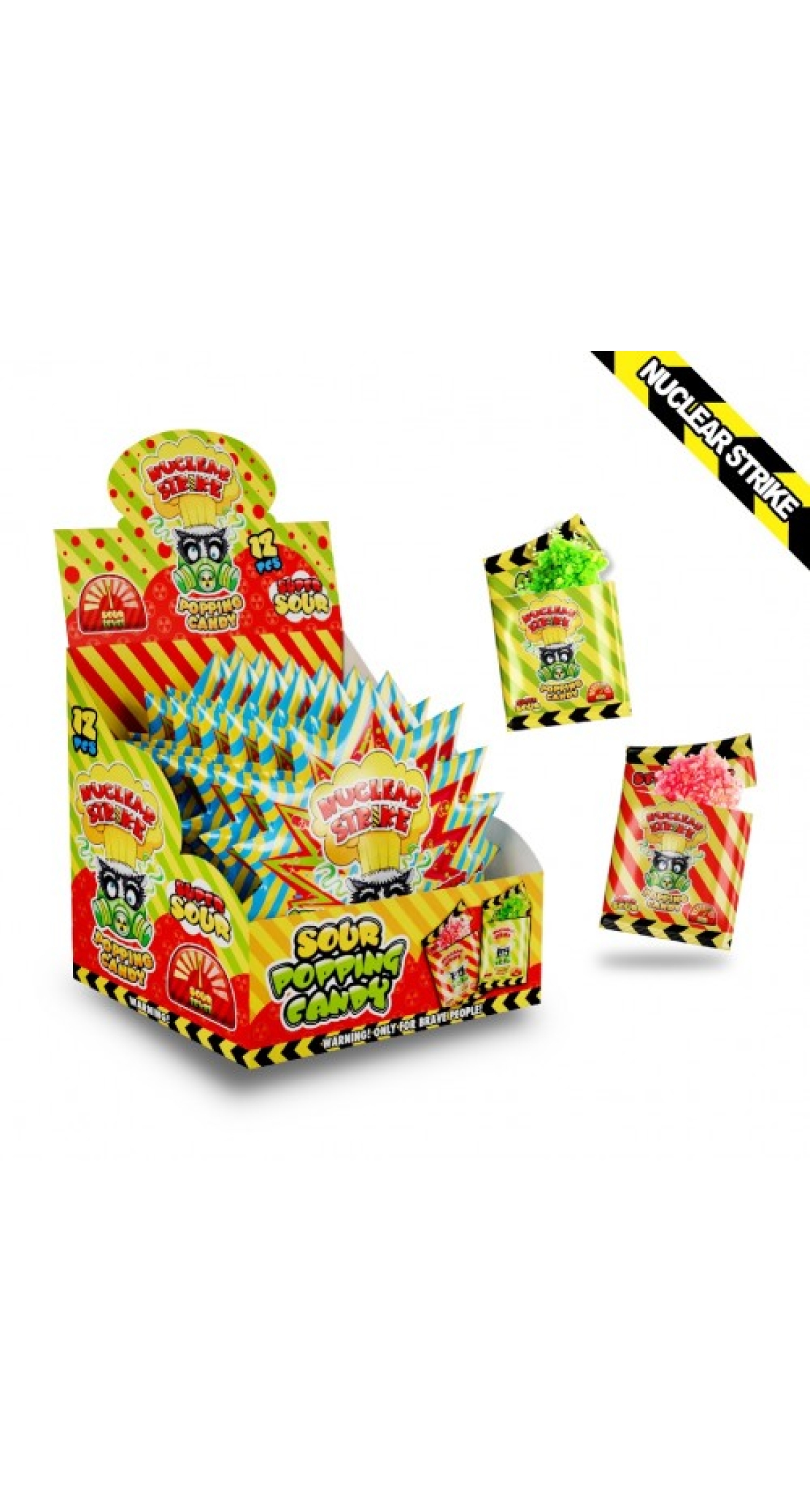 Popping Candy Strawberry & Apple - 1pc